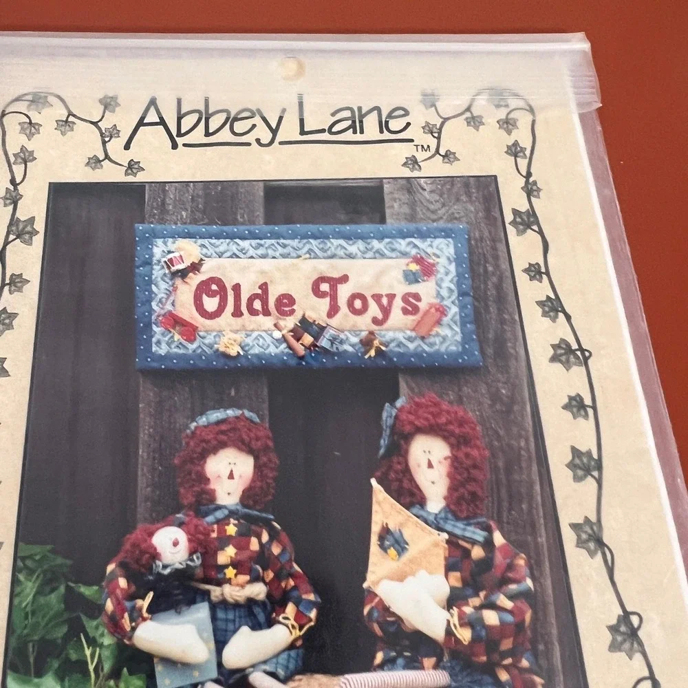 Abbey Lane Olde Toys 24 Inch Raggedy Doll Sewing Pattern 142 Valarie Seaman 1998